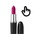 A graphic with an image of lipstick.